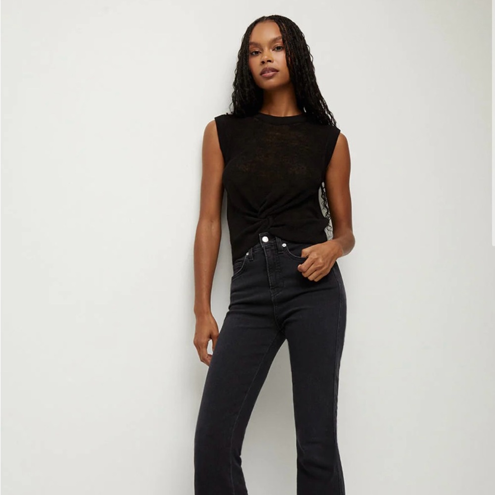 Veronica Beard Kellen Twist Front Sweater